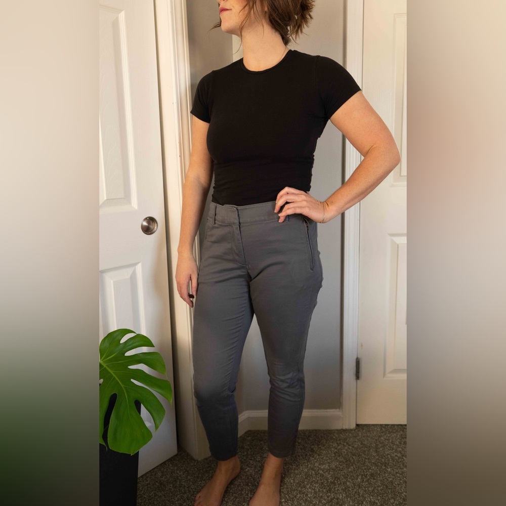 LOFT trouser pants size 10 grey